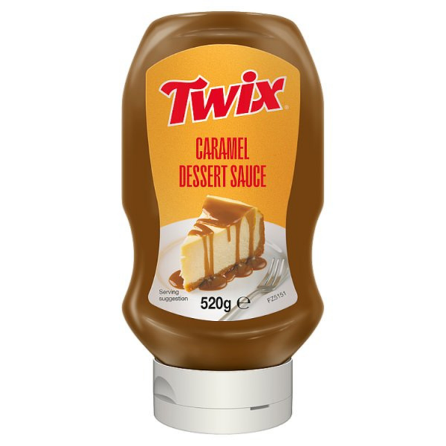 Twix Caramel Dessert Sauce 520g squeeze bottle for desserts, ice cream and catering use