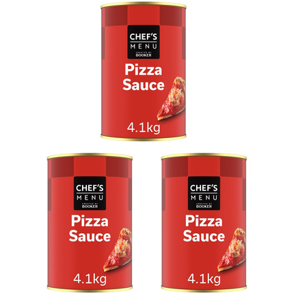Chef's Menu Pizza Sauce 3 x 4.1kg catering bulk case