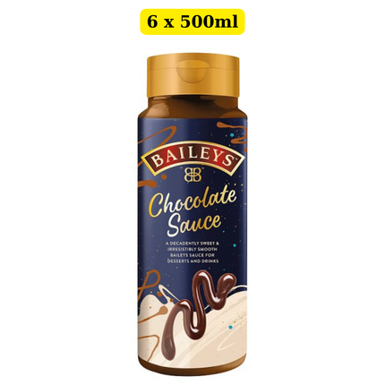Baileys Chocolate Sauce 6 x 500ml wholesale bulk case dessert topping for cafés and hospitality businesses