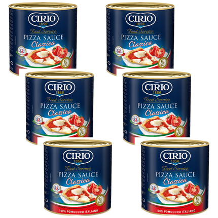 Cirio Food Service Pizza Sauce 6 x 2550g bulk authentic Italian pizza tomato sauce catering tins