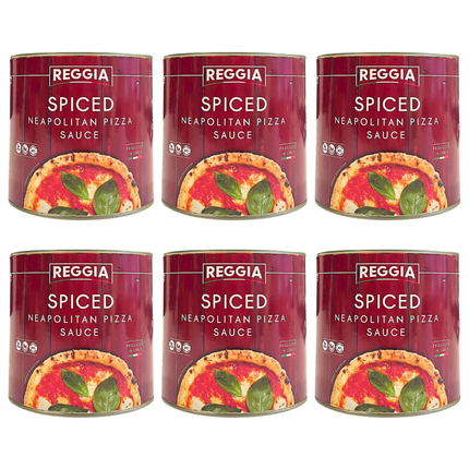 Reggia Spiced Neapolitan Pizza Sauce 6 x 2500g catering bulk case