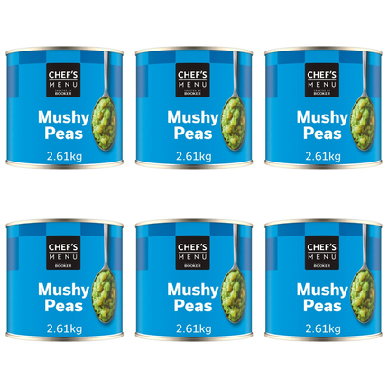 Chef's Menu Mushy Peas 6 x 2.61kg catering bulk case
