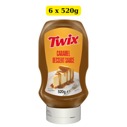 Twix Caramel Dessert Sauce 6 x 520g wholesale case for desserts, ice cream and catering use