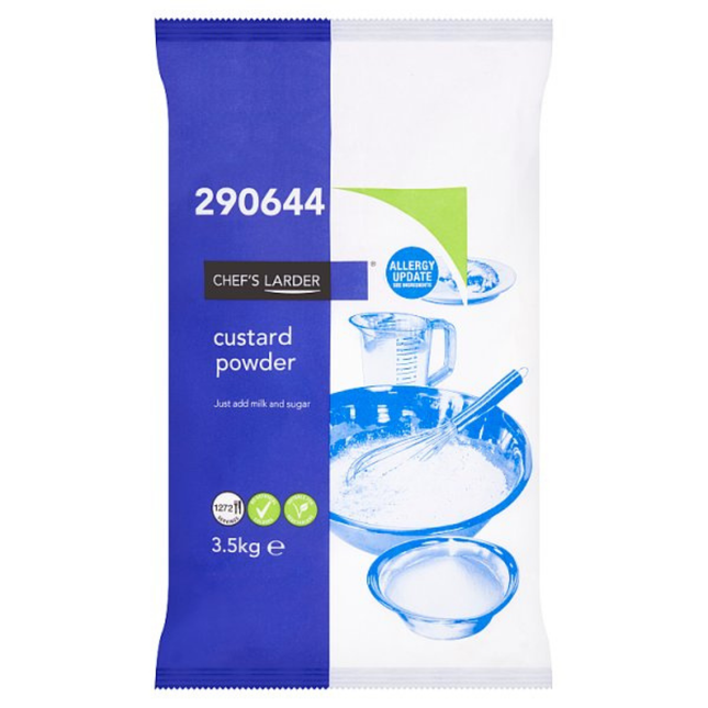 Chef's Larder Custard Powder 3.5kg catering size dessert ingredient for professional kitchens and hospitality businesses