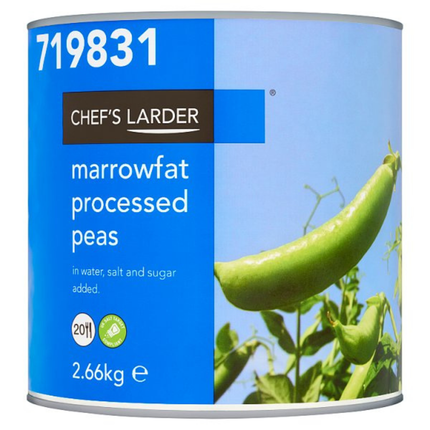 Chef's Larder Marrowfat Processed Peas 2.66kg catering tin