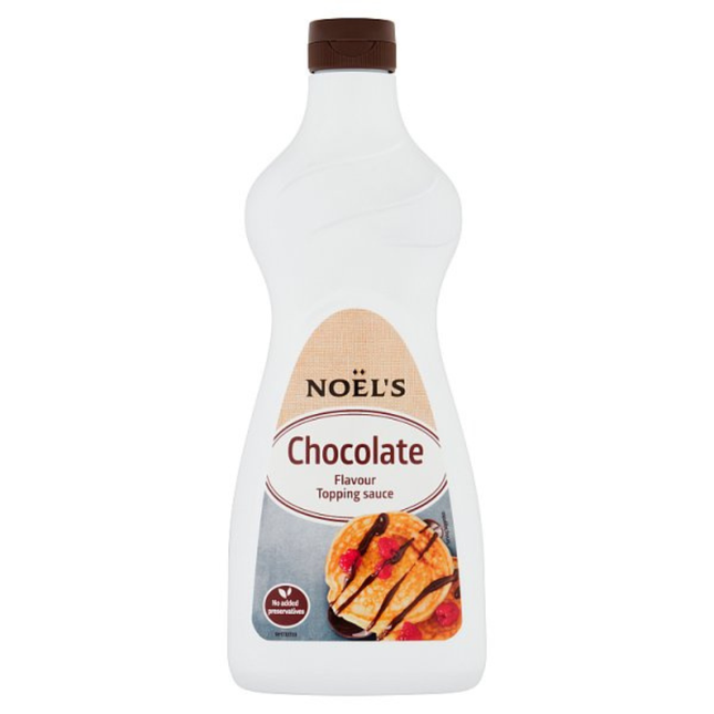 Noel's Chocolate Flavour Topping Sauce 1kg bottle for desserts, drinks and catering use
