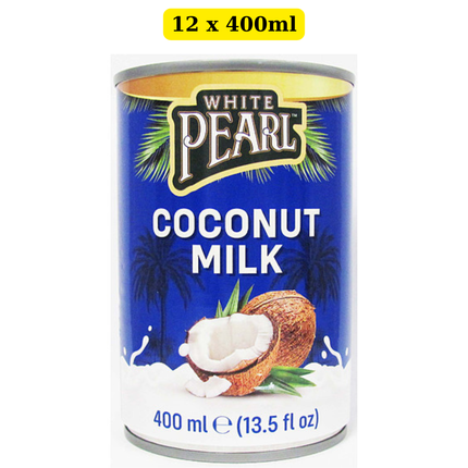 White Pearl Coconut Milk 12 x 400ml wholesale bulk case for catering, restaurants and professional kitchens