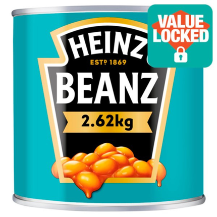 Heinz Baked Beanz 2.62kg large catering tin classic baked beans in tomato sauce