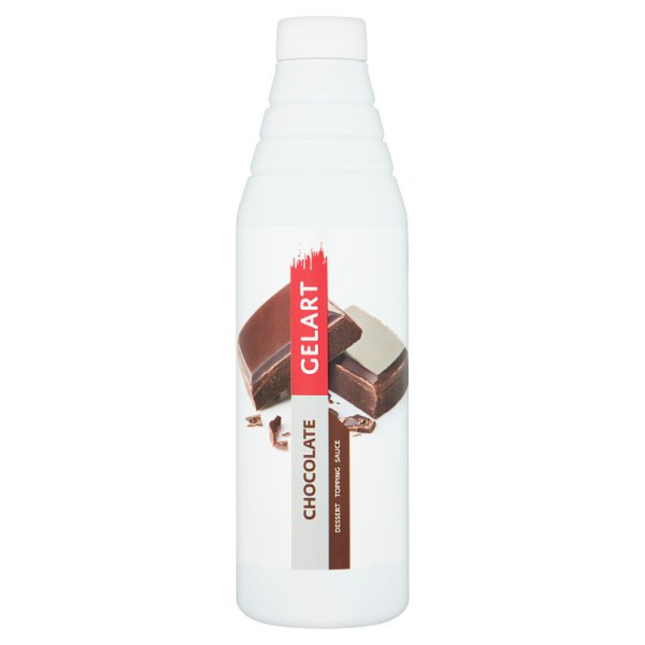 Gelart Chocolate Dessert Topping Sauce 1kg bottle for desserts, ice cream and catering use