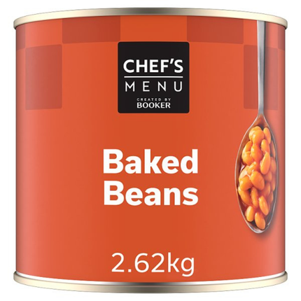 Chef's Menu Baked Beans in a Rich Tomato Sauce 2.62kg catering tin