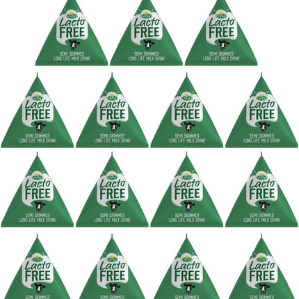 Arla Lactose free UHT milk Portions - Long Life Semi skimmed Lactofree (15x20ml Portions)