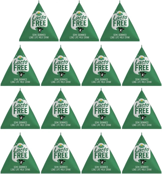 Arla Lactose free UHT milk Portions - Long Life Semi skimmed Lactofree (15x20ml Portions) Arla Milk Portions