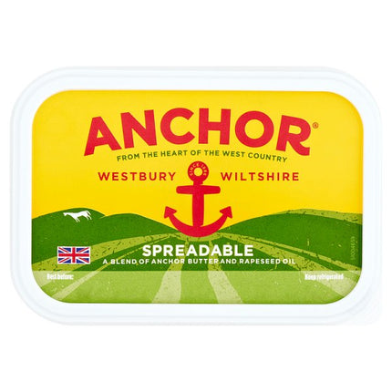Anchor Spreadable Butter & Rapeseed Oil Blend 250g | Smooth Spreadable Butter