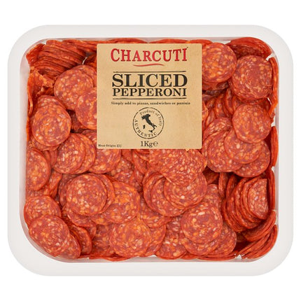Charcuti sliced pepperoni 1kg catering pack for pizzas sandwiches and foodservice kitchens