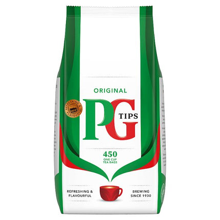 PG Tips Original One Cup Tea Bags 450 pack 900g catering tea bags for offices hotels and hospitality beverage stations
