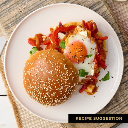 St Pierre Seeded Brioche Burger Buns Case of 9 x 4 | Gourmet Brioche Buns for Catering & Foodservice