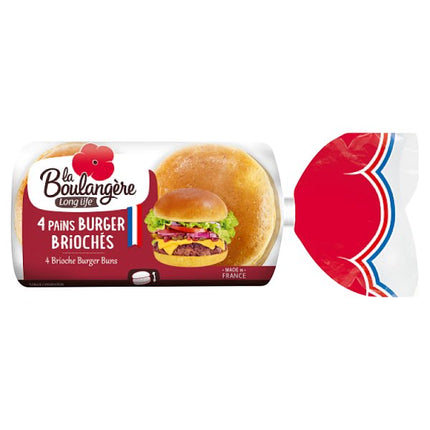 La Boulangère 4 Brioche Burger Buns 200g