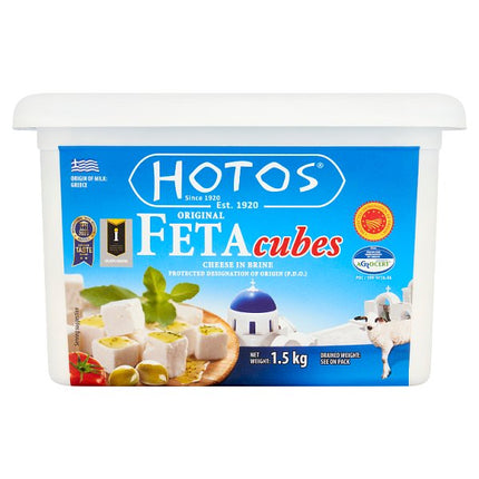Hotos Original Feta Cubes Cheese in Brine 1.5kg