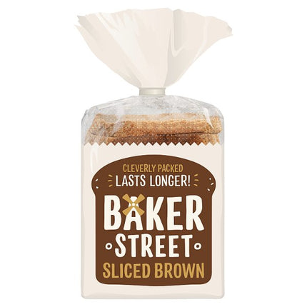 Baker Street sliced brown bread 600g long life wholemeal sandwich loaf for toast lunches and everyday use