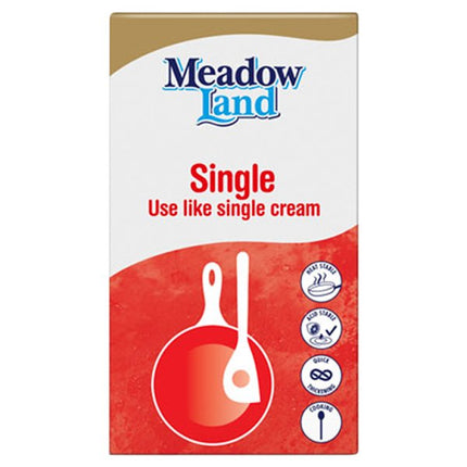 Meadowland Single cream alternative 1L carton for cooking catering and hospitality kitchen use