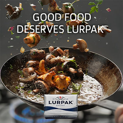 Lurpak Slightly Salted Butter 200g Case of 10 | Premium Butter Blocks for Catering & Hospitality