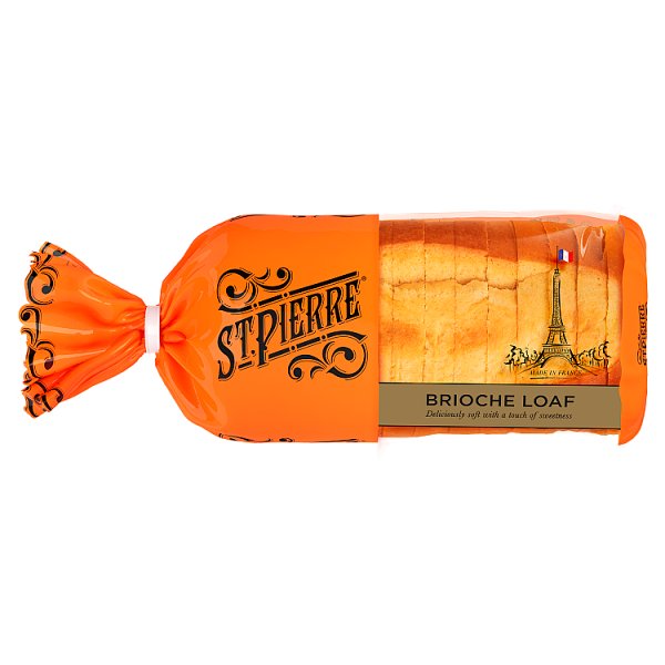 St Pierre brioche loaf 500g soft French style brioche bread for breakfast sandwiches and French toast