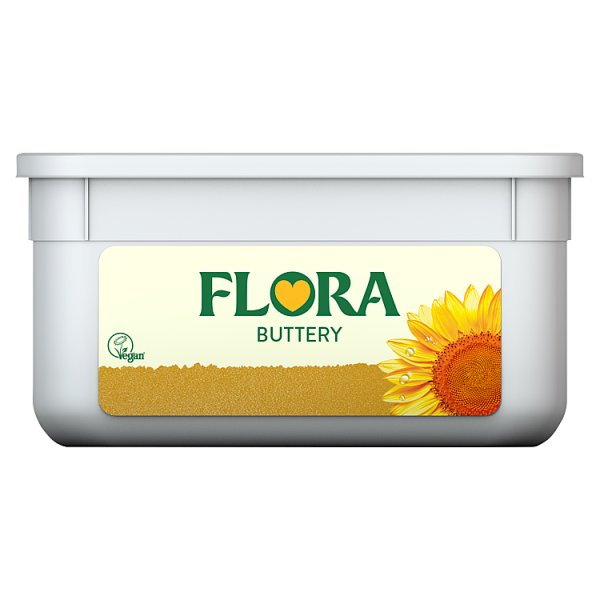 Flora Buttery Spread 2kg catering tub with smooth and creamy buttery spread for foodservice use