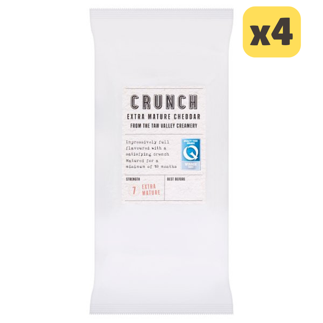 Crunch Extra Mature Cheddar 1kg [CASE OF 4 x 1KG]