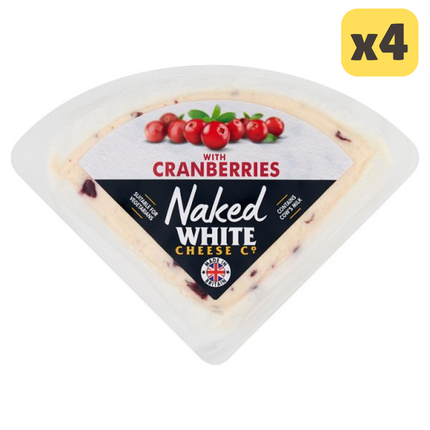 Naked White Cheese Co. with Cranberries 400g [CASE OF 4 x 400g]