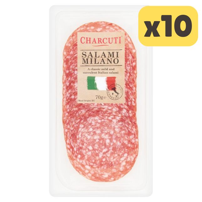 Charcuti Sliced Salami Milano [CASE OF 10x70g]