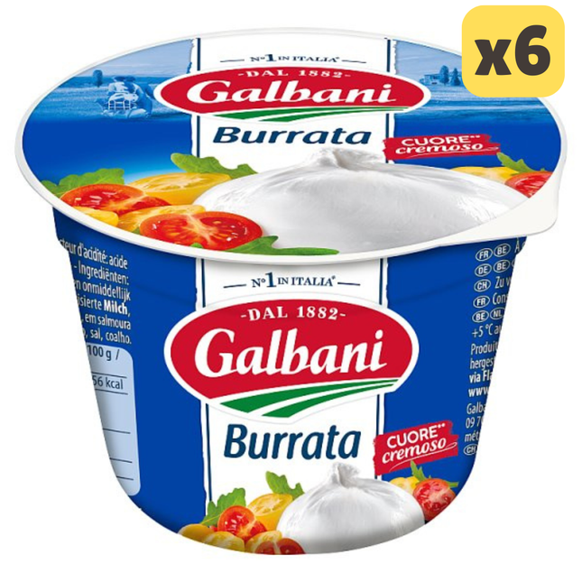 Galbani Italian Burrata Cheese 150g [CASE OF 6 x 150g]