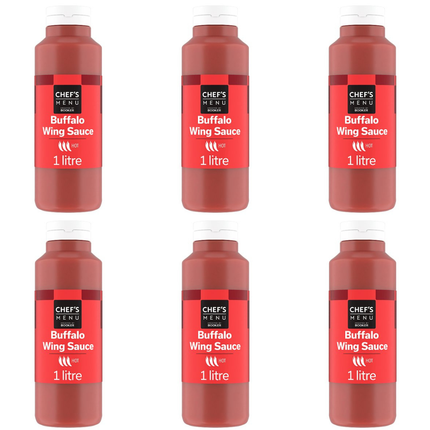 Buffalo Wing Sauce | Chef's Menu Case of 6 x 1 Litre