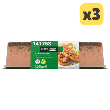 Chef's Larder Ardennes Pâté [CASE OF 3x1.05kg]