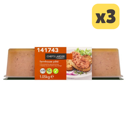Chef's Larder Farmhouse Pâté [CASE OF 3x1.05kg]