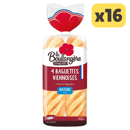 La Boulangère 4 Brioche Baguettes 340g [CASE OF 16x4 BAGUETTES]