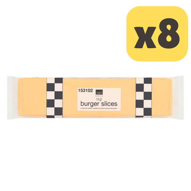 Chef's Essentials 112 Burger Slices 1.4kg [CASE OF 8x112 SLICES]