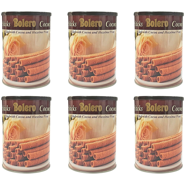 Bolero Cocoa Wafer Sticks Case of 6 x 400g