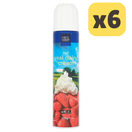 Chef's Larder UHT Real Dairy Cream [CASE OF 6x500g]