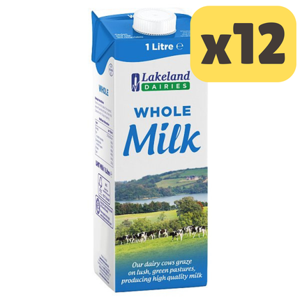 Lakeland Dairies Whole Milk [CASE OF 12x1L]