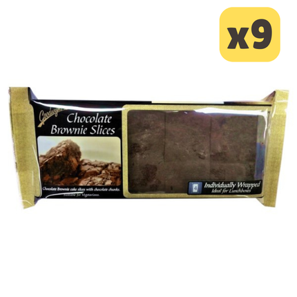 Goodwyns 4 Chocolate Brownie Slices 225g [CASE OF 9x4 SLICES]