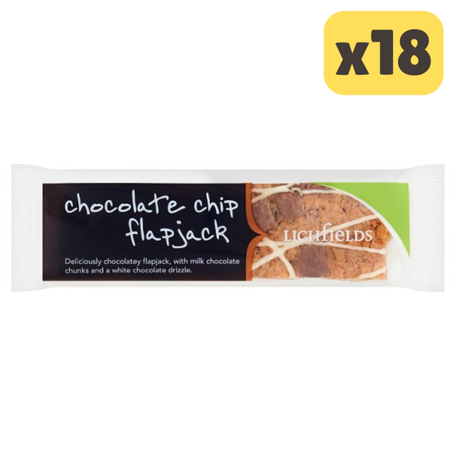 Lichfields Chocolate Chip Flapjack 65g [CASE OF 18]