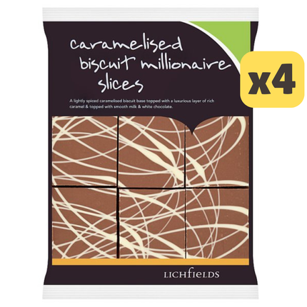 Lichfields Caramelised Biscuit Millionaire Slices 540g [CASE OF 4 x 9 SLICES]