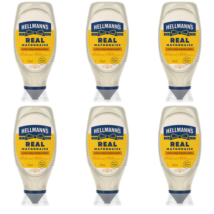 Mayonnaise | Hellmann's Real Squeezy Case of 6 x 750ml