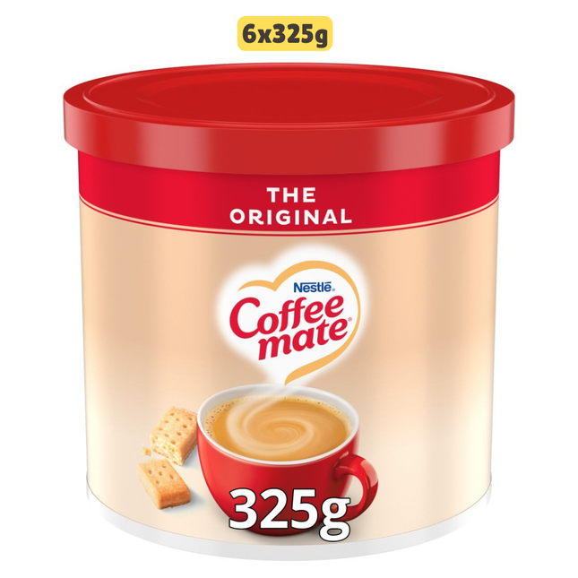 Coffee Mate Original Coffee Whitener wholesale case containing 6 tubs of creamy coffee creamer