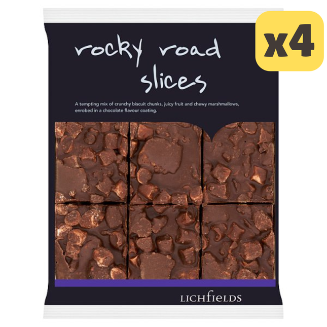 Lichfields Rocky Road Slices 585g [CASE OF 4 x 9 SLICES]