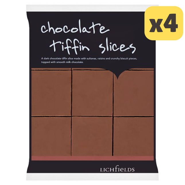 Lichfields Chocolate Tiffin Slices 585g [CASE OF 4 x 9 SLICES]