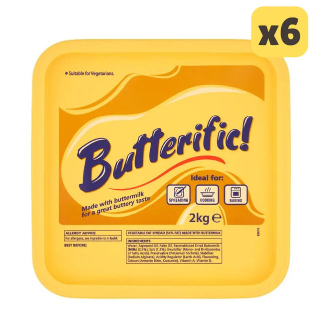 Butterific 2kg [CASE OF 6 x 2KG] The Catering Mart