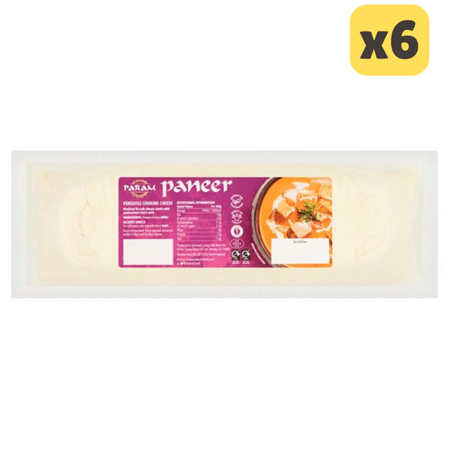 Param Paneer Versatile Cooking Cheese 900g [CASE OF 6x900g]