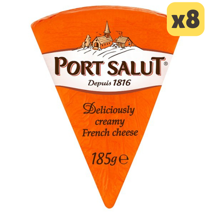 Port Salut Mild Soft French Cheese 185g [CASE OF 8x195g]