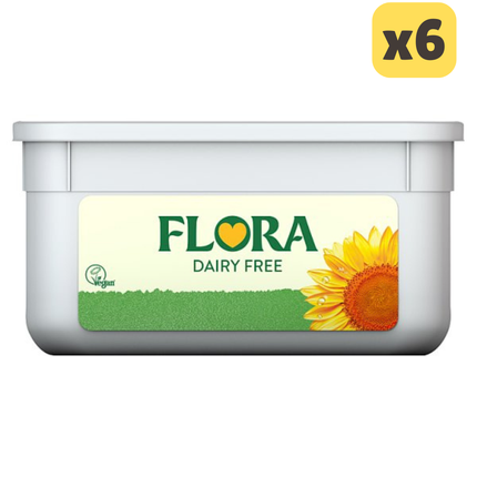 Flora Dairy Free Spread wholesale case containing 6 tubs of 2kg plant based catering spread